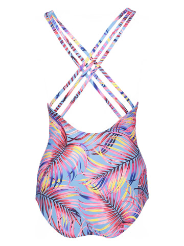 LASCANA Badeanzug "Breese" in Hellblau/ Pink