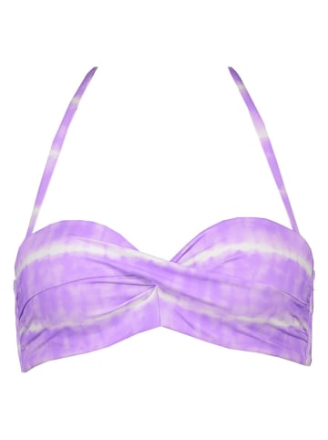 s.Oliver Bikini-Oberteil "Enja" in Flieder/ Weiß