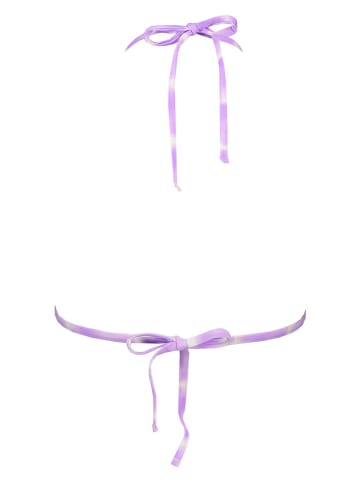 s.Oliver Bikini-Oberteil "Enja" in Flieder/ Weiß
