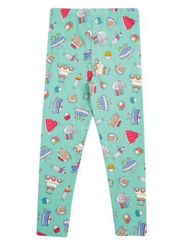 Frugi Leggings "Libby" in Mint/ Weiß/ Rot