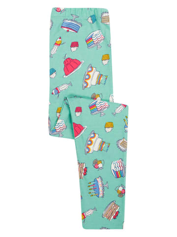 Frugi Leggings "Libby" in Mint/ Weiß/ Rot