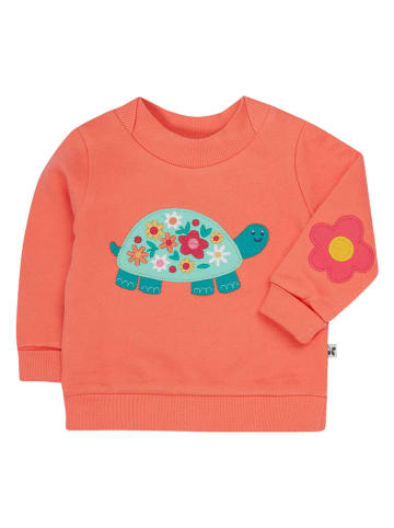 Frugi Pullover "Easy One" in Türkis/ Orange
