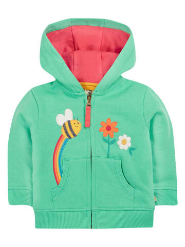 Frugi Sweatjacke "Carbis" in Türkis/ Pink