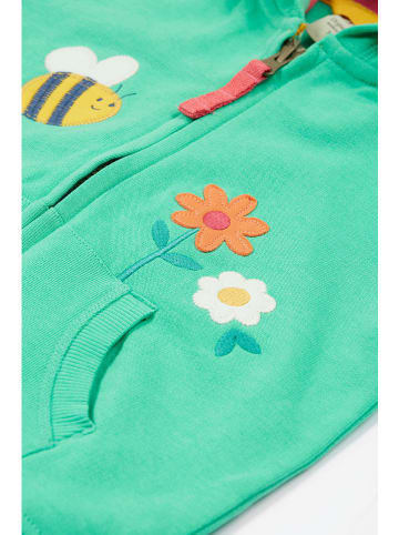 Frugi Sweatjacke "Carbis" in Türkis/ Pink
