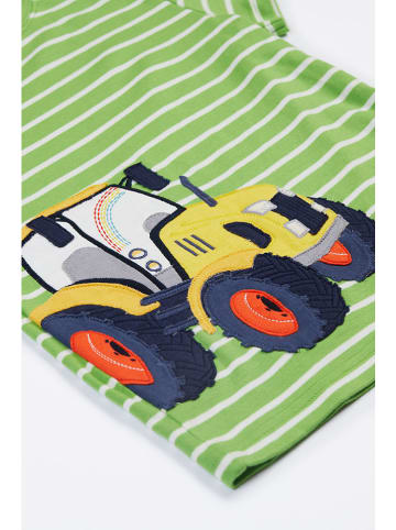 Frugi Shirt "Sid" in Grün/ Gelb