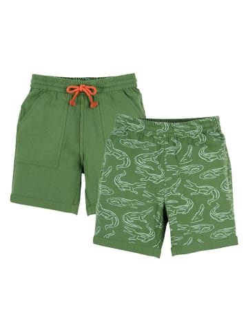 Frugi Wendeshorts "Croc Time" in Khaki