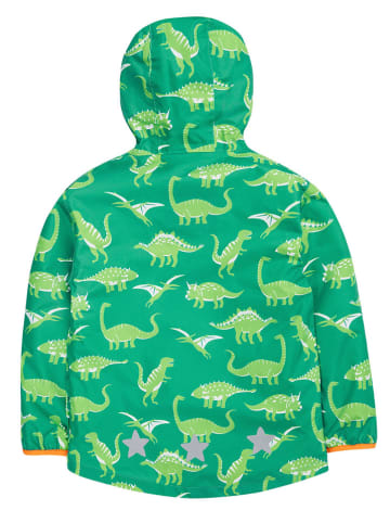 Frugi Kurtka przeciwdeszczowa "Dino-Roar!" w kolorze zielonym