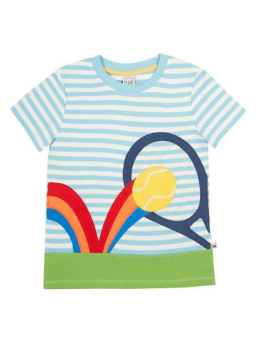 Frugi Shirt "Penryn Panel" in Hellblau/ Grün/ Gelb