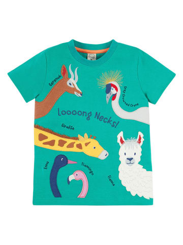 Frugi Shirt "Carsen" in Türkis/ Bunt