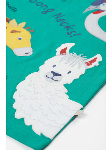 Frugi Shirt "Carsen" in Türkis/ Bunt