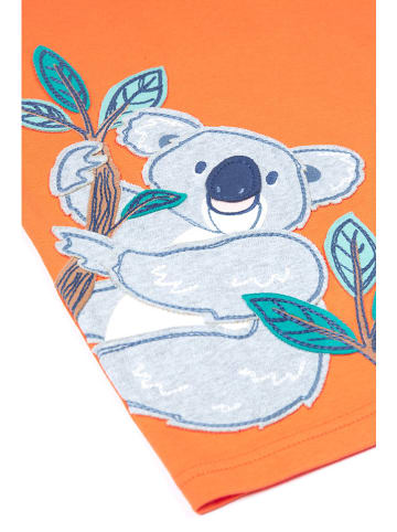 Frugi Shirt "Carsen" in Orange/ Grau