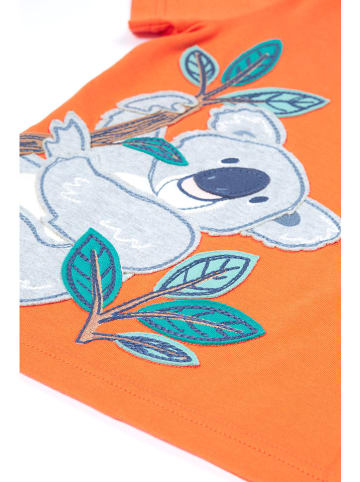Frugi Shirt "Carsen" in Orange/ Grau