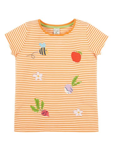 Frugi Shirt "Camille" in Orange/ Weiß