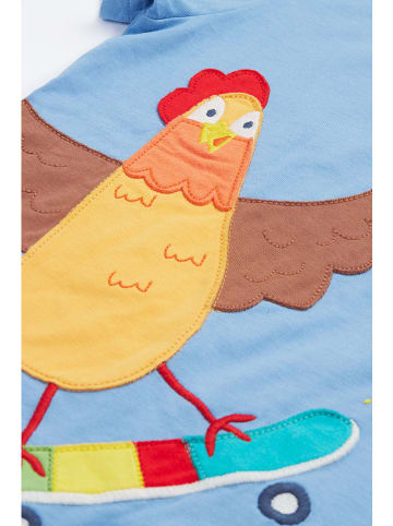 Frugi Shirt "Avery" in Hellblau/ Gelb/ Hellbraun