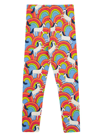 Frugi Leggings "Leona" in Orange/ Hellblau/ Weiß