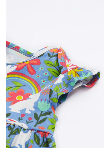 Frugi Kleid "Bella" in Hellblau/ Weiß/ Rot