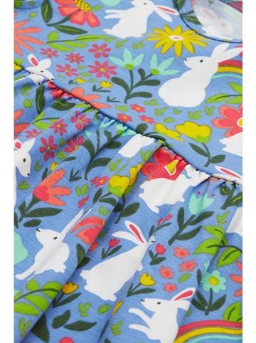 Frugi Jurk "Bella" lichtblauw/wit/rood