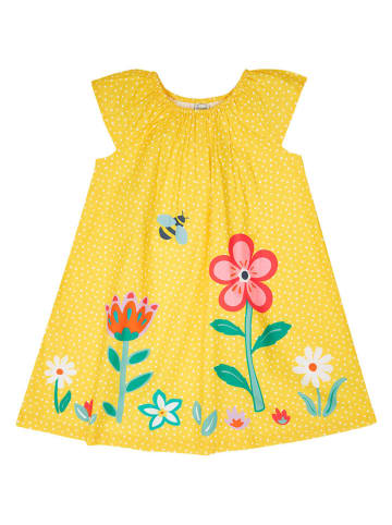 Frugi Sukienka "Lowen" w kolorze żółto-różowym