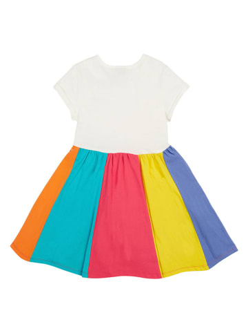 Frugi Kleid "Rainbow" in Weiß/ Bunt