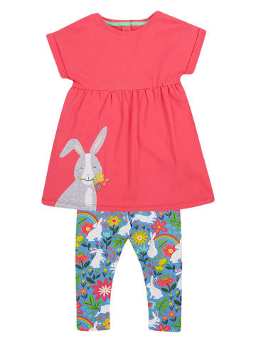 Frugi 2tlg. Outfit "Iris" in Pink/ Hellblau