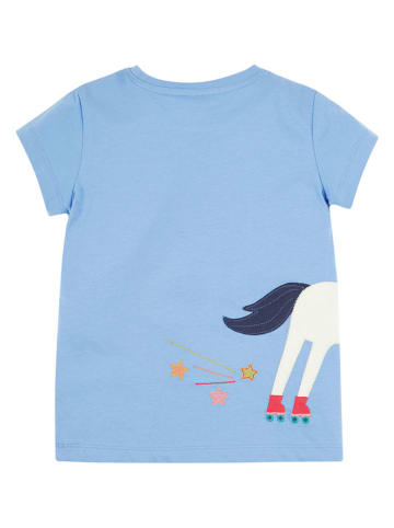Frugi Shirt "Elise" in Hellblau/ Weiß