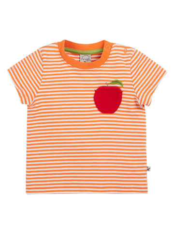 Frugi Shirt "Marley" in Orange/ Weiß