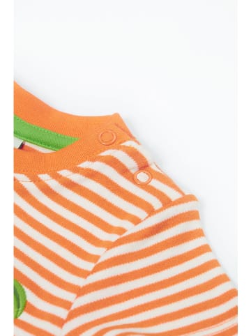 Frugi Shirt "Marley" in Orange/ Weiß