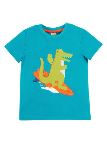 Frugi Shirt "Carsen" in Türkis/ Grün