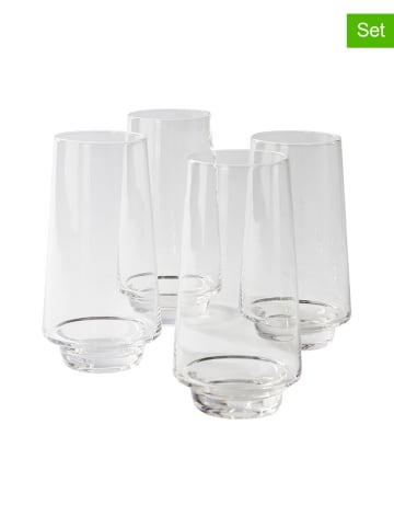 Jotex 4-delige set: glazen "Kai" transparant - 450 ml