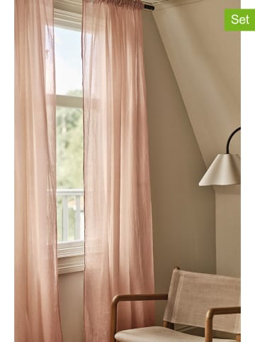 Jotex 2er-Set: Vorhänge "Layer" in Rosa