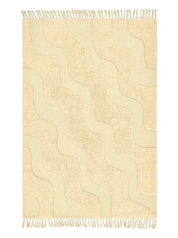 Jotex Katoenen tapijt "Waving" geel