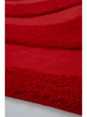 Jotex Baumwoll-Teppich "Waving" in Rot