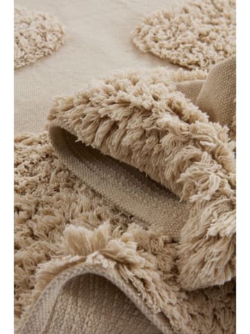 Jotex Baumwoll-Teppich "Kalei" in Creme/ Beige
