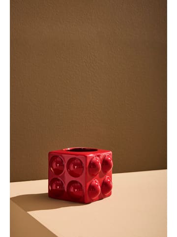 Jotex Vase "Boo" in Rot - (B)15 x (H)15 cm
