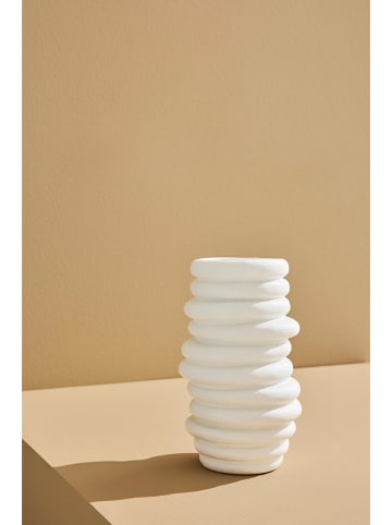 Jotex Vase "Beth" in Weiß - (H)28,5 x Ø 16 cm