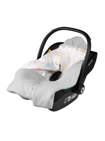 Lionelo Kindersitz-Wickeldecke "Travel" in Grau - TOG. 2,5