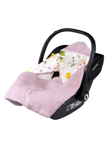 Lionelo Kindersitz-Wickeldecke "Travel" in Rosa - TOG. 2,5