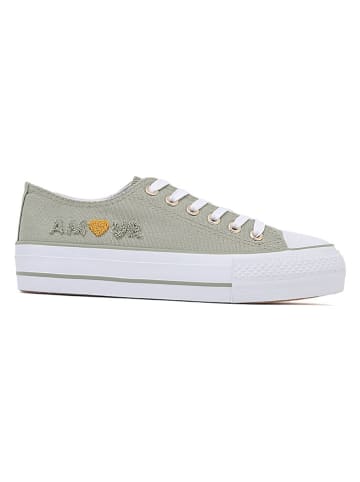 Sixth Sens Sneakersy w kolorze khaki