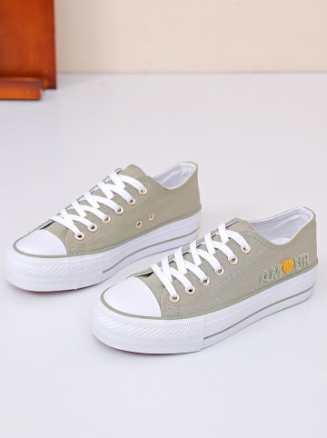 Sixth Sens Sneakersy w kolorze khaki
