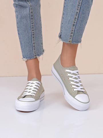 Sixth Sens Sneakersy w kolorze khaki