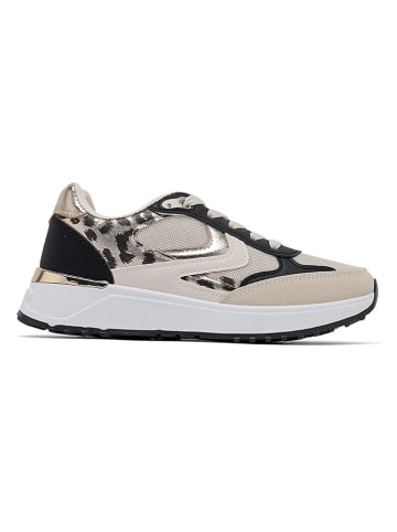 Sixth Sens Sneakers in Beige/ Schwarz