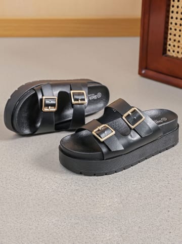 Sixth Sens Slippers zwart