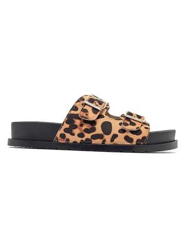 Sixth Sens Slippers beige/bruin