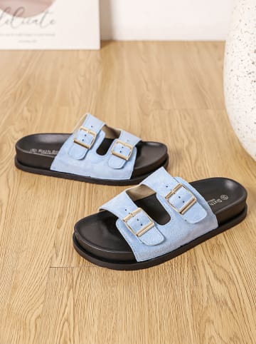 Sixth Sens Pantoletten in Hellblau