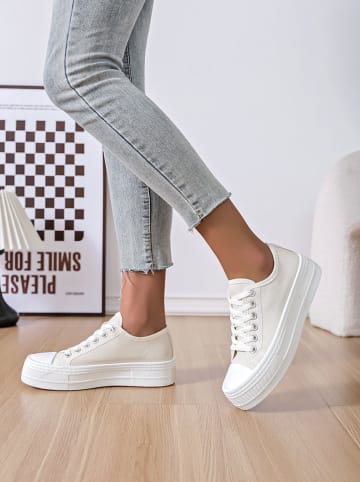 Sixth Sens Sneakersy w kolorze beżowym