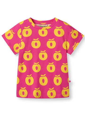 Småfolk Shirt "Äpfel" roze/geel
