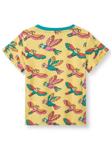 Småfolk Shirt "Papageien" geel/meerkleurig