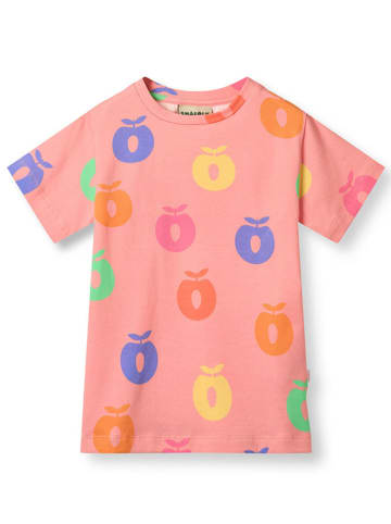 Småfolk Shirt "Äpfel" in Orange/ Bunt