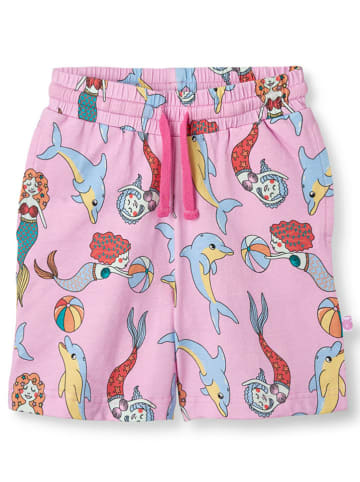 Småfolk Shorts "Meerjungfrauen und Delfine" in Rosa/ Bunt