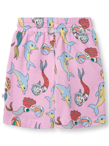 Småfolk Shorts "Meerjungfrauen und Delfine" in Rosa/ Bunt